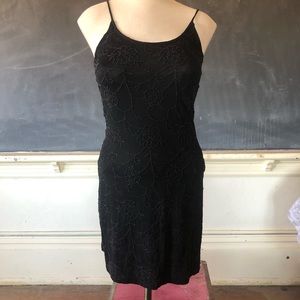 Vintage 90s beaded mini dress